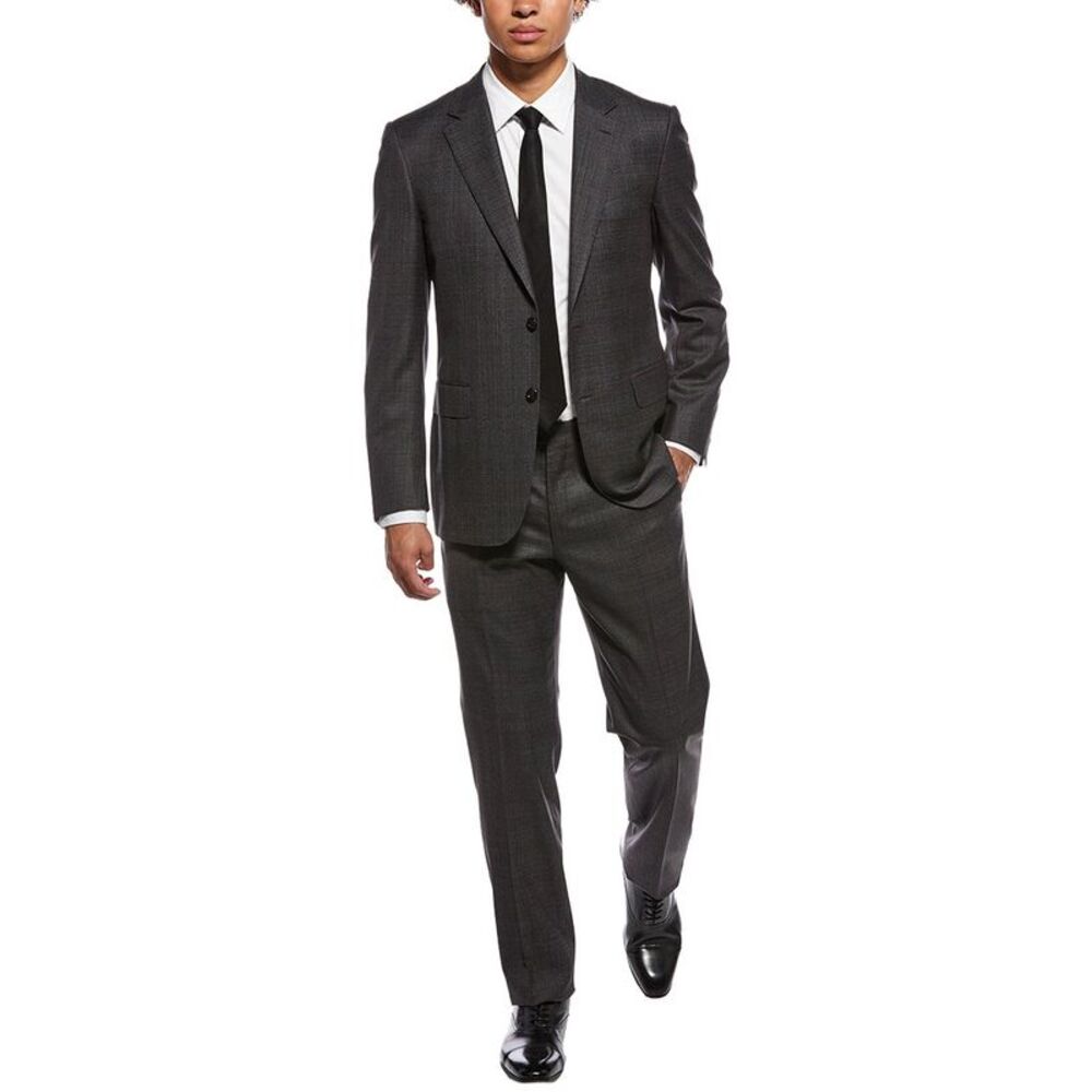Canali Mens  2Pc Wool Suit, Grey